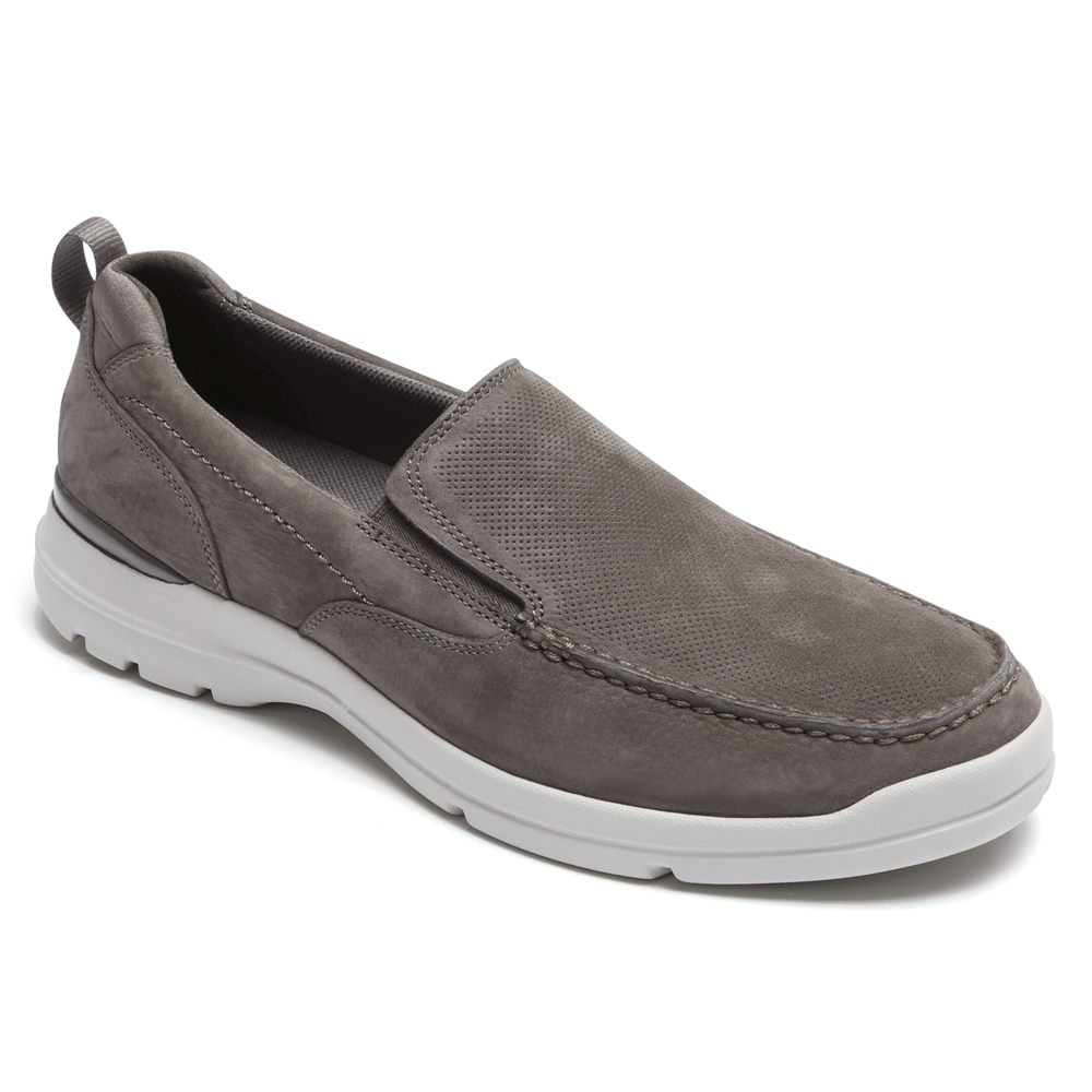 Sapato Vela Rockport Homem Cinzentas Escuro - City Edge - 47163LVJP